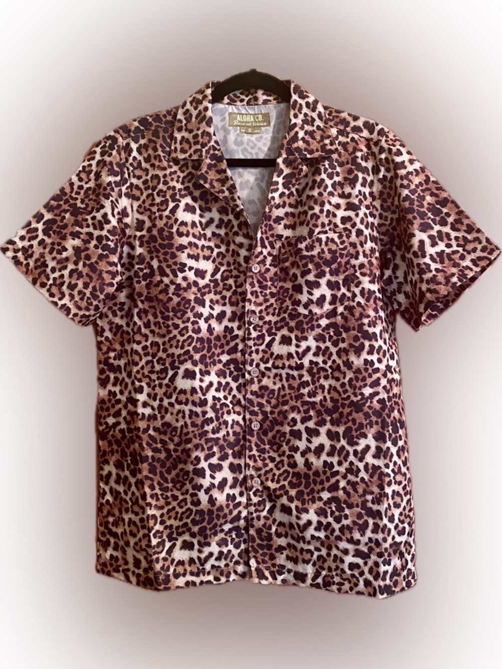 Leopard Print Button-down - Unisex, Animal Print, Indie Sleaze, Maximalism